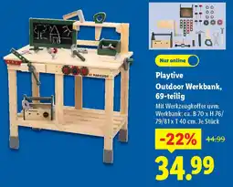 Lidl Playtive Outdoor Werkbank, 69-teilig Angebot