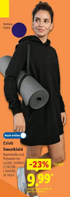 Lidl Crivit Sweatkleid Angebot