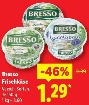 Lidl Bresso Frischkäse Angebot