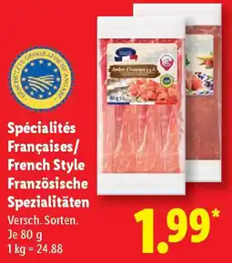 Lidl Spécialités Françaises/ French Style Französische Spezialitäten Angebot
