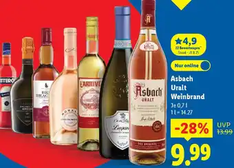Lidl Asbach Uralt Weinbrand Angebot
