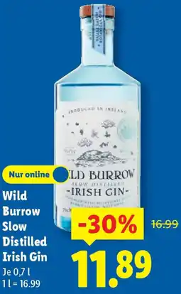 Lidl Wild Burrow Slow Distilled Irish Gin Angebot
