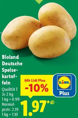 Lidl Bioland Deutsche Speisekartoffeln Angebot
