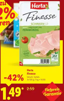 Lidl Herta Finesse Angebot