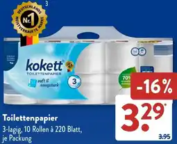 Aldi Süd Kokett Toilettenpapier Angebot