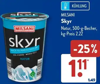 Aldi Süd MILSANI Skyr Angebot