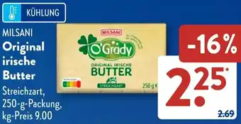 Aldi Süd MILSANI Original irische Butter Angebot