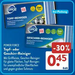 Aldi Süd POWER FORCE Topf- oder Geschirr-Reiniger Angebot