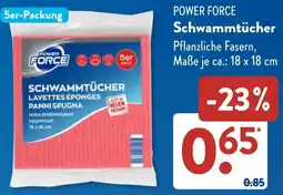 Aldi Süd POWER FORCE Schwammtücher Angebot