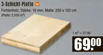 V Baumarkt 3-Schicht-Platte Angebot