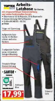 Norma Arbeits-Latzhose Angebot