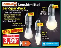 Norma OSRAM Leuchtmittel 3er-Spar-Pack Angebot