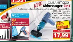 Norma CLEANmaxx Akkusauger 2in1 Angebot