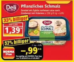 Norma Pflanzliches Schmalz Angebot