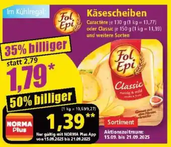 Norma Käsescheiben Angebot
