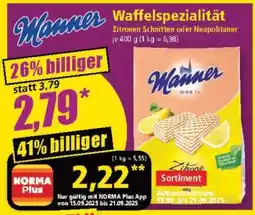 Norma Manner Waffelspezialität Angebot