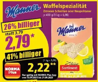 Norma Manner Waffelspezialität Angebot