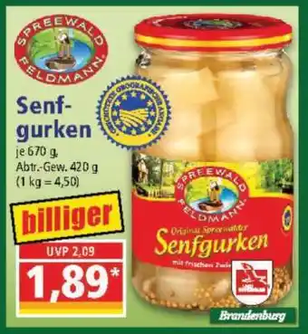 Norma Senfgurken Angebot