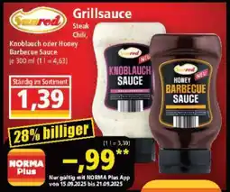 Norma Sunred Knoblauch oder Honey Barbecue Sauce Angebot