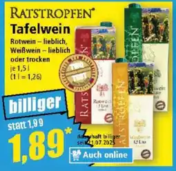 Norma RATSTROPFEN Tafelwein Angebot