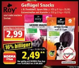 Norma Geflügel Snacks Angebot