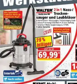Norma WALTER 2 in 1 Nass-/ Trockensauger und Laubbläser Angebot
