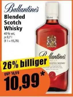 Norma Ballantine's Blended Scotch Whisky Angebot