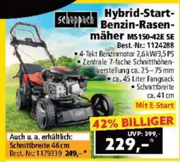 Norma Hybrid-Start-Benzin-Rasenmäher MS150-42E SE Angebot