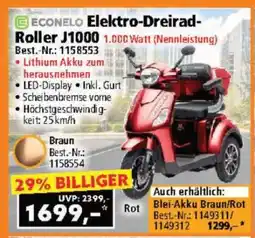 Norma ECONELO Elektro-Dreirad-Roller J1000 Angebot