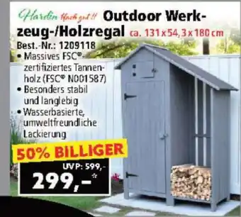 Norma Outdoor Werkzeug-/Holzregal Angebot