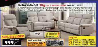 Norma Relaxsofa-Set 3tlg Angebot