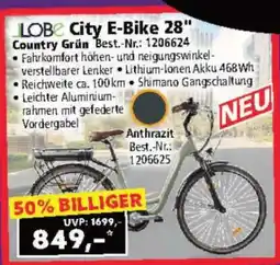 Norma LOBE City E-Bike 28 Angebot