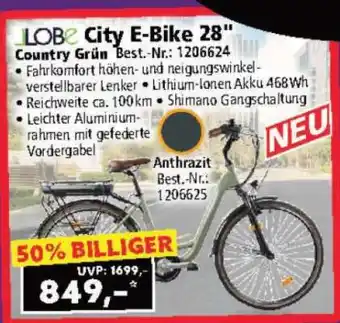 Norma LOBE City E-Bike 28 Angebot