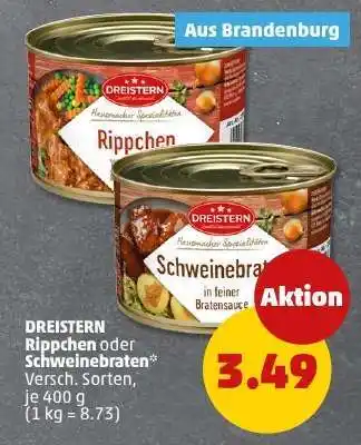 PENNY DREISTERN Rippchen oder Schweinebraten Angebot
