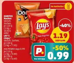PENNY DORITOS Nachos / LAY'S Chips Angebot