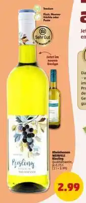 PENNY Rheinhessen WEINFELS Riesling Qualitätswein Angebot