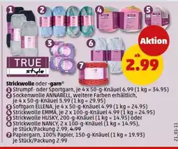 PENNY Strickwolle oder -garn Angebot