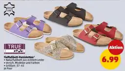 PENNY Tieffußbett- Pantoletten Angebot