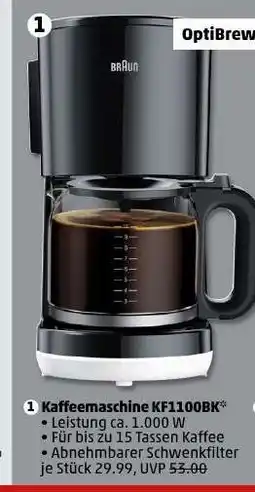 PENNY Kaffeemaschine KF1100BK Angebot