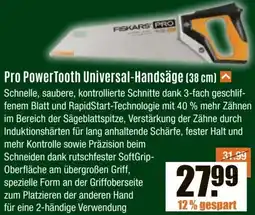 V Baumarkt FISKARS Pro PowerTooth Universal-Handsäge (38 cm) Angebot
