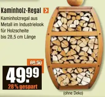 V Baumarkt Kaminholz-Regal Angebot