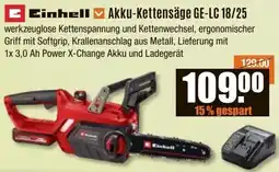 V Baumarkt Einhell Akku-Kettensäge GE-LC 18/25 Angebot