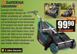 V Baumarkt GARDENA Laubsammler Angebot