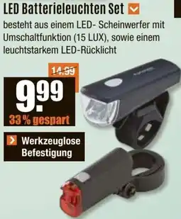 V Baumarkt LED Batterieleuchten Set Angebot