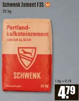 V Baumarkt Schwenk Zement F35 Angebot