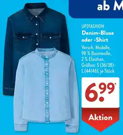 Aldi Süd UP2FASHION Denim-Bluse oder Shirt Angebot
