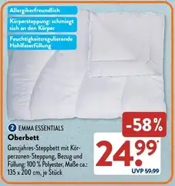 Aldi Süd EMMA ESSENTIALS Oberbett Angebot