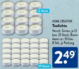 Aldi Süd HOME CREATION Teelichte Angebot