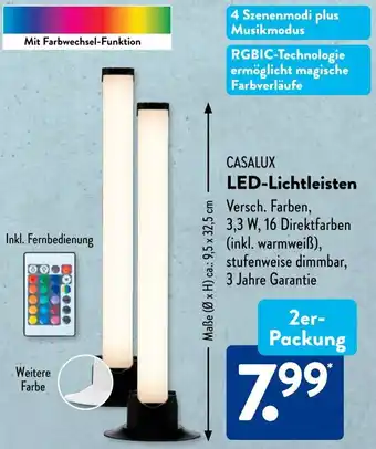 Aldi Süd CASALUX LED-Lichtleisten Angebot