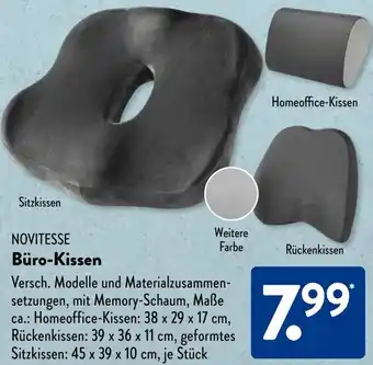 Aldi Süd NOVITESSE Büro-Kissen Angebot